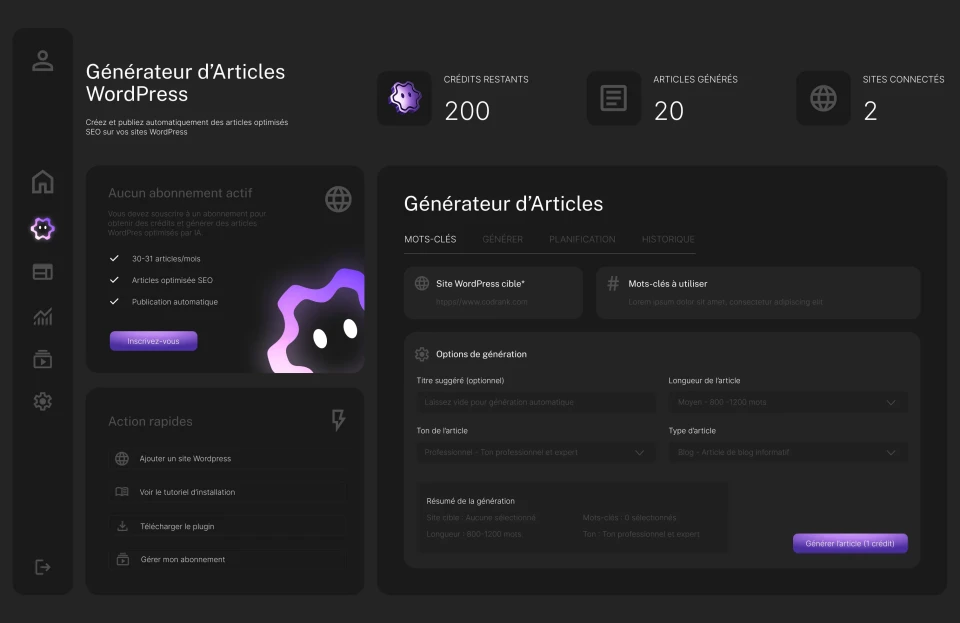 codrank SEO Geo-targeted WordPress Content Generator
